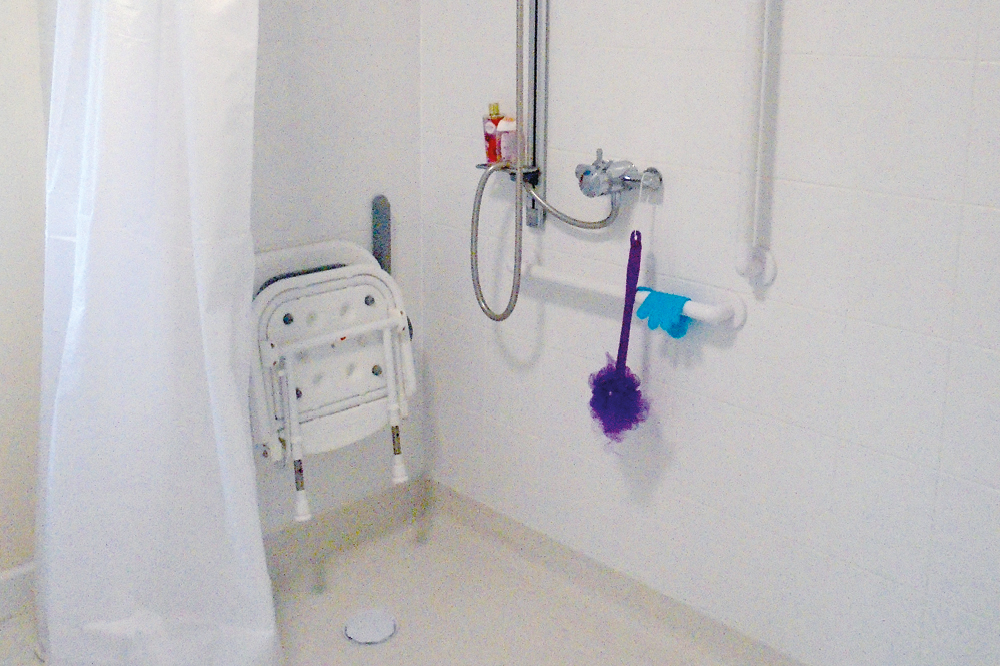 Level access shower funded with a Disabled Facilities Grant