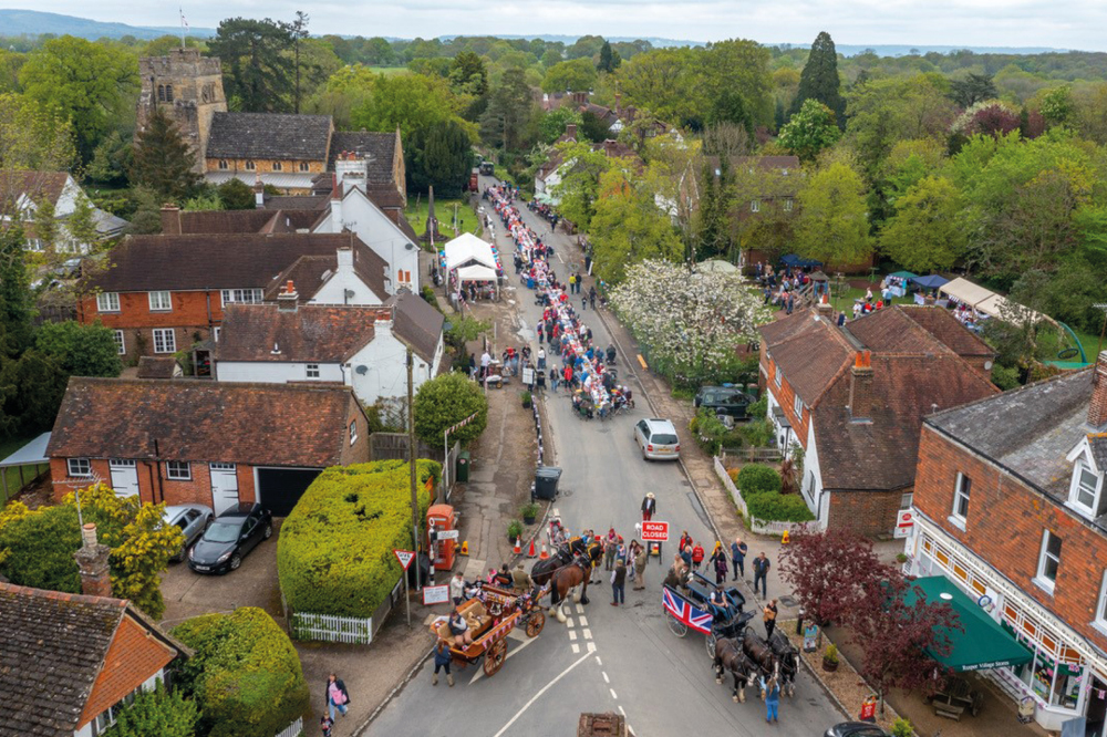 A village street party