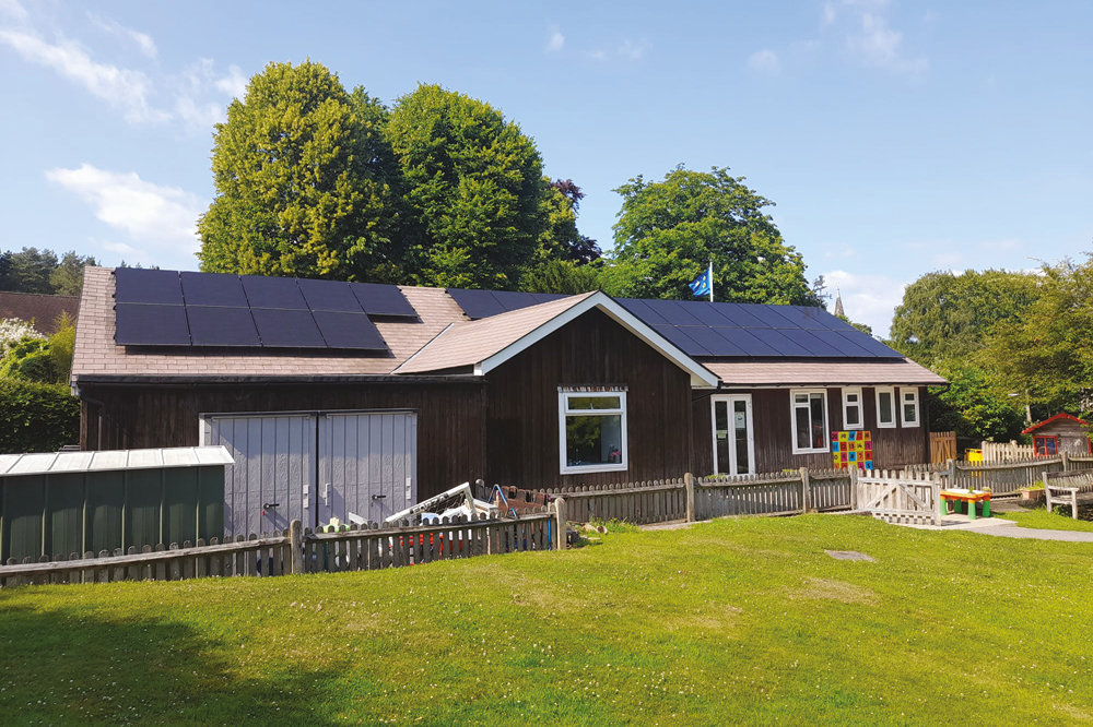 Solar (PV) panels on Colgate Memorial Hall