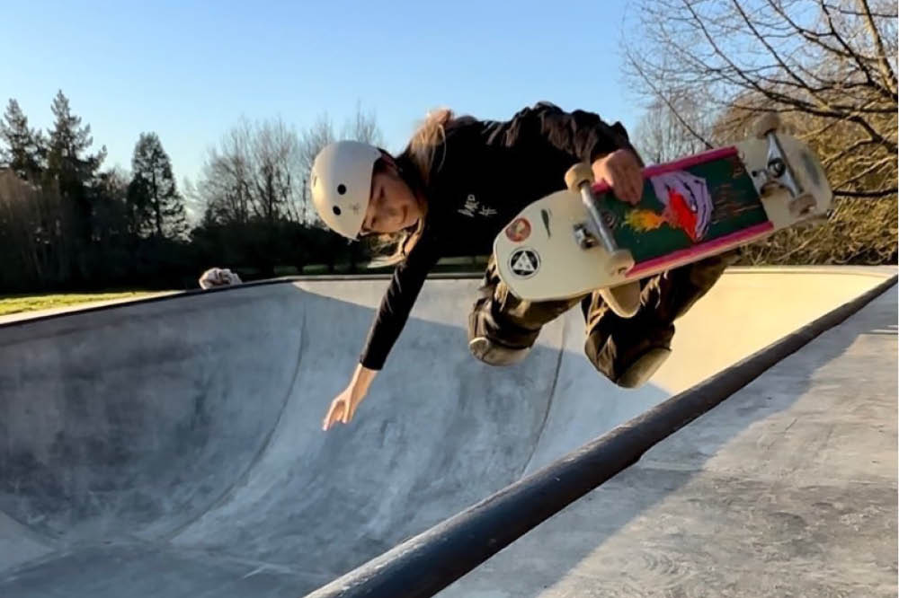 Skateboarder at Horsham Skatepark, credit Darren Bennett