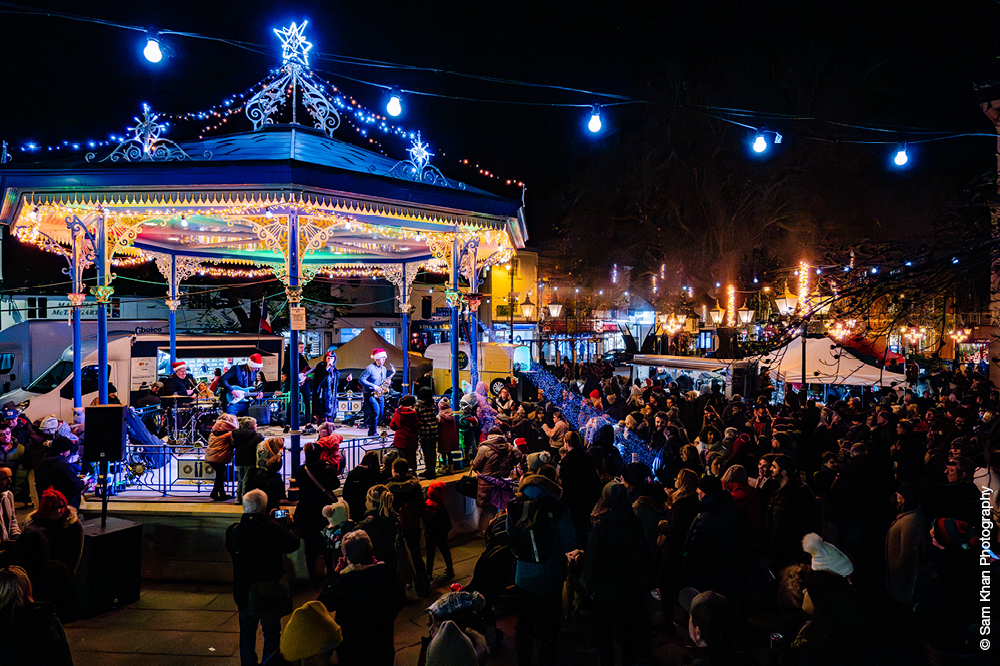 Carfax bandstand at last year's Christmas party