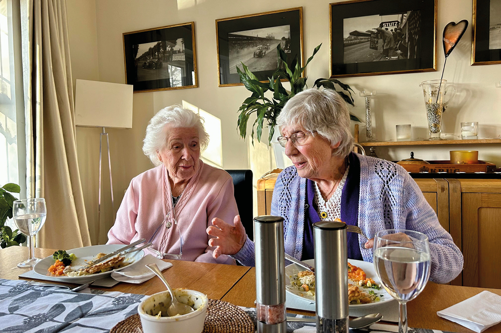 Tapestry Day Club guests enjoying lunch and good company