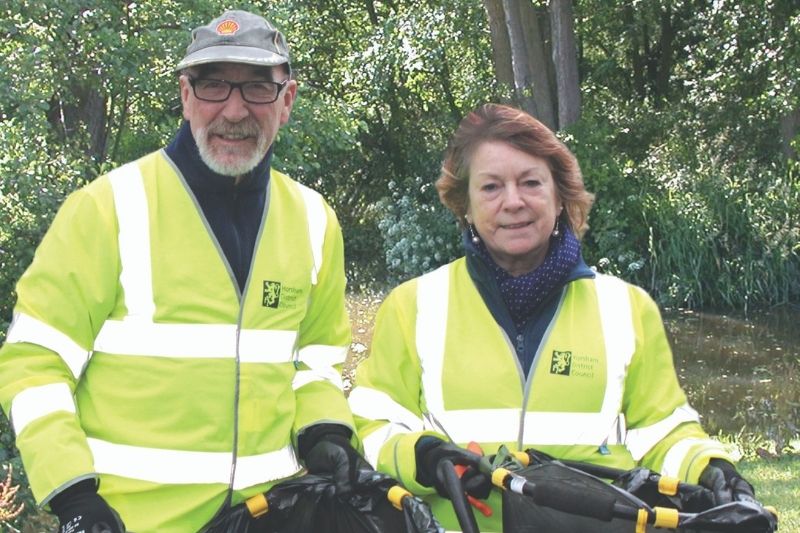 Trish and Roger, our first volunteers back in 2015