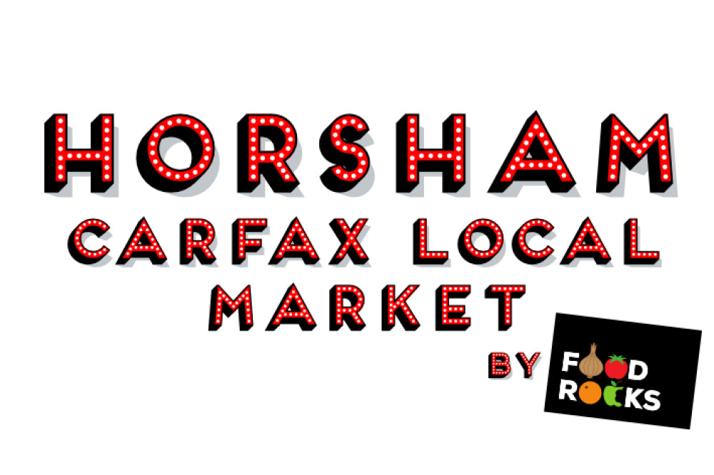 Horsham markets food rocks logo