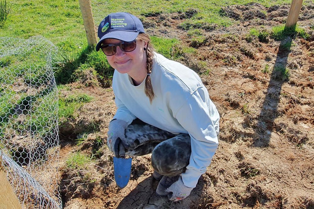 Volunteer at work