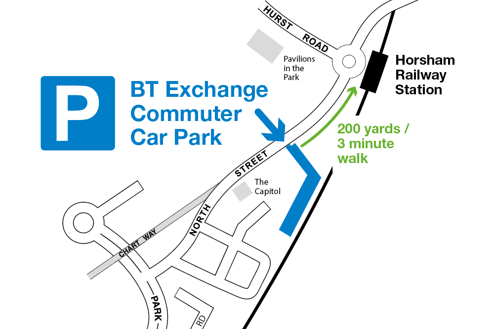 New BT Exchange Commuter Car Park open in Horsham Our District