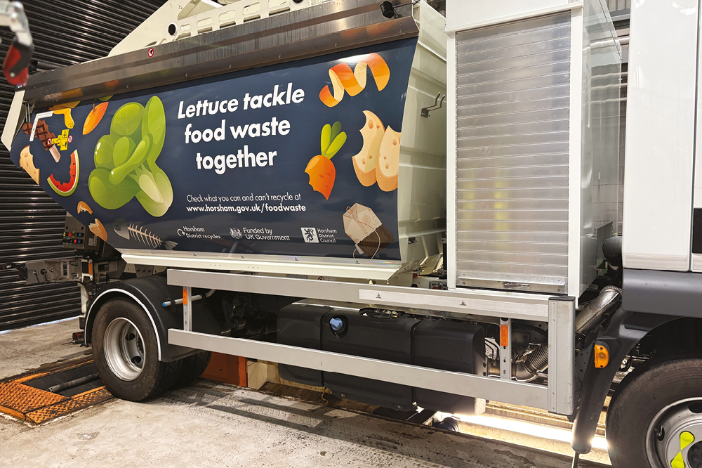 Food waste vehicle