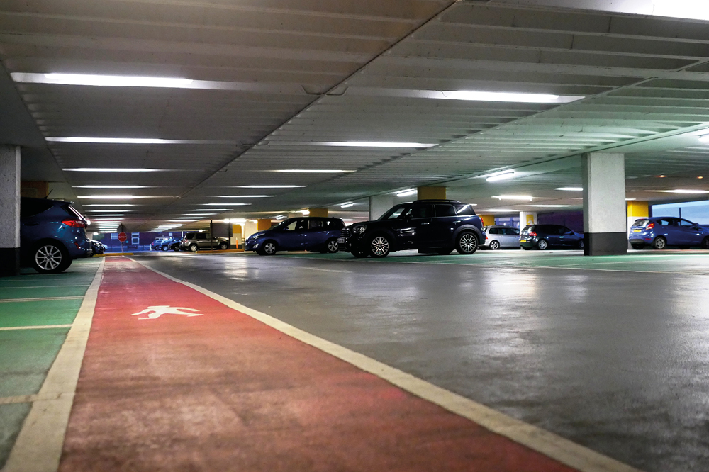 Climate friendly car park lighting Our District