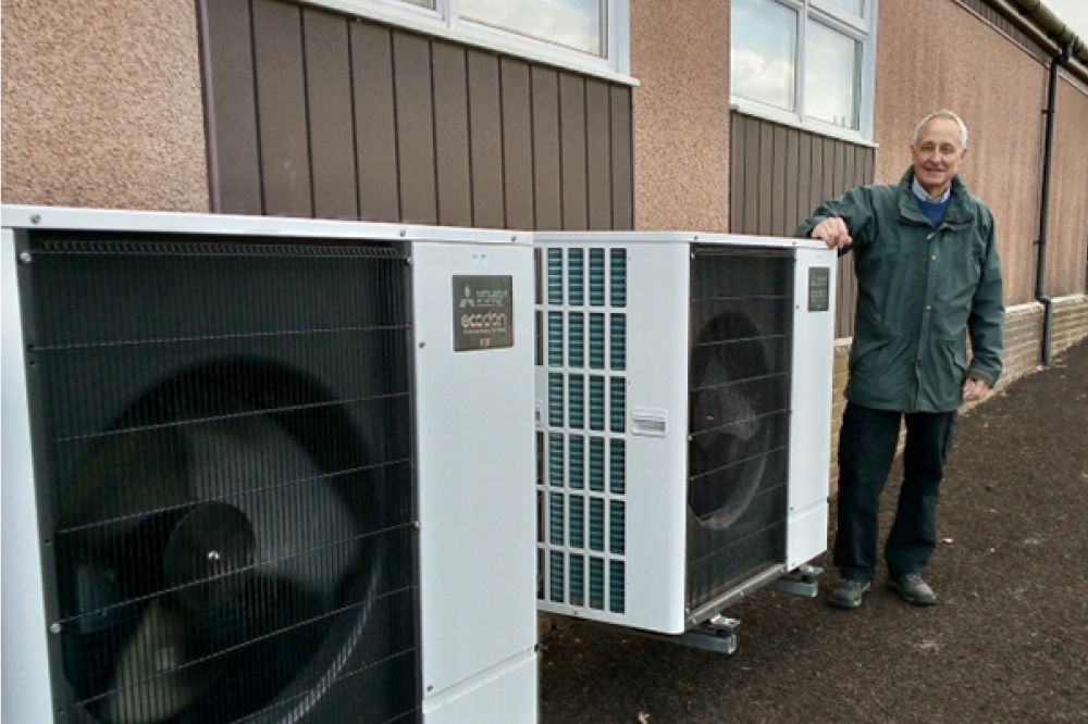 Southwater Village Hall air source heat pumps