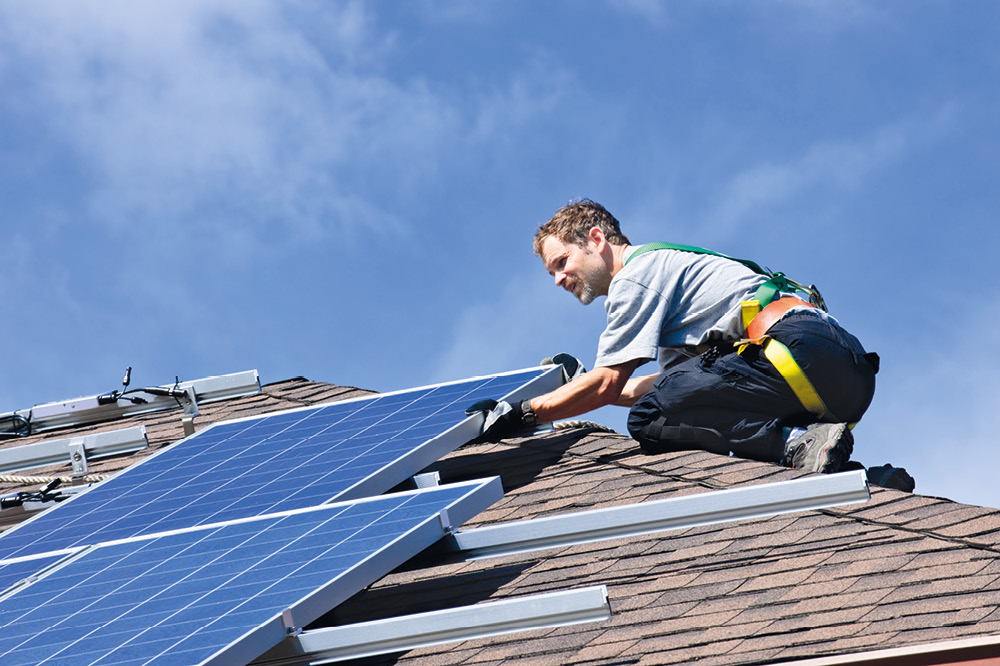 Installing solar panels