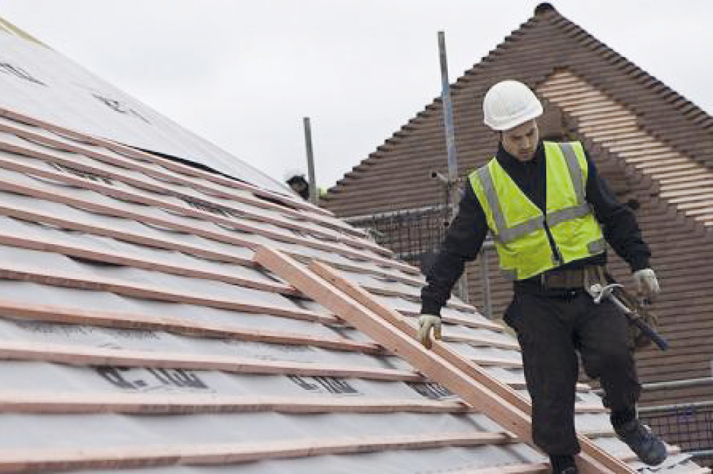 man on roof