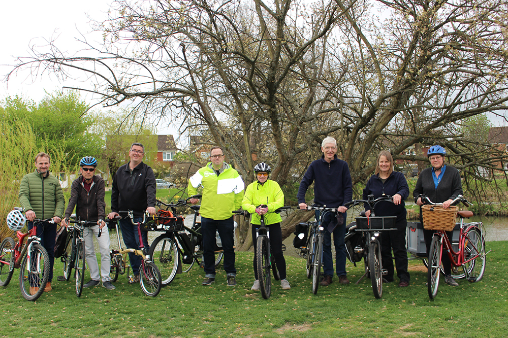 Trafalgar cyclists ready to get on their bikes