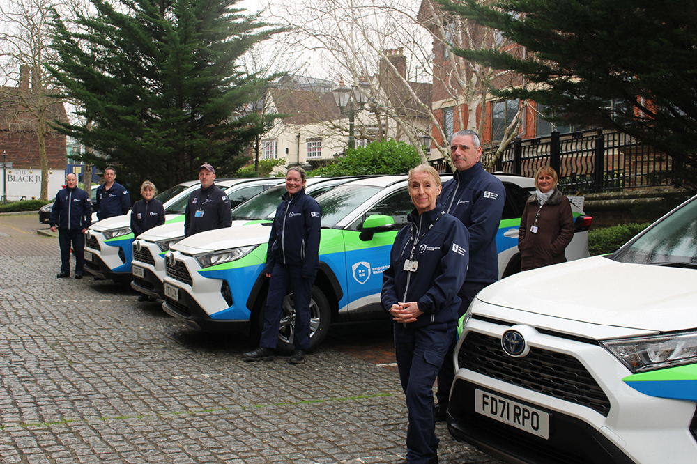 Our Neighbourhood Wardens with their new vehicles