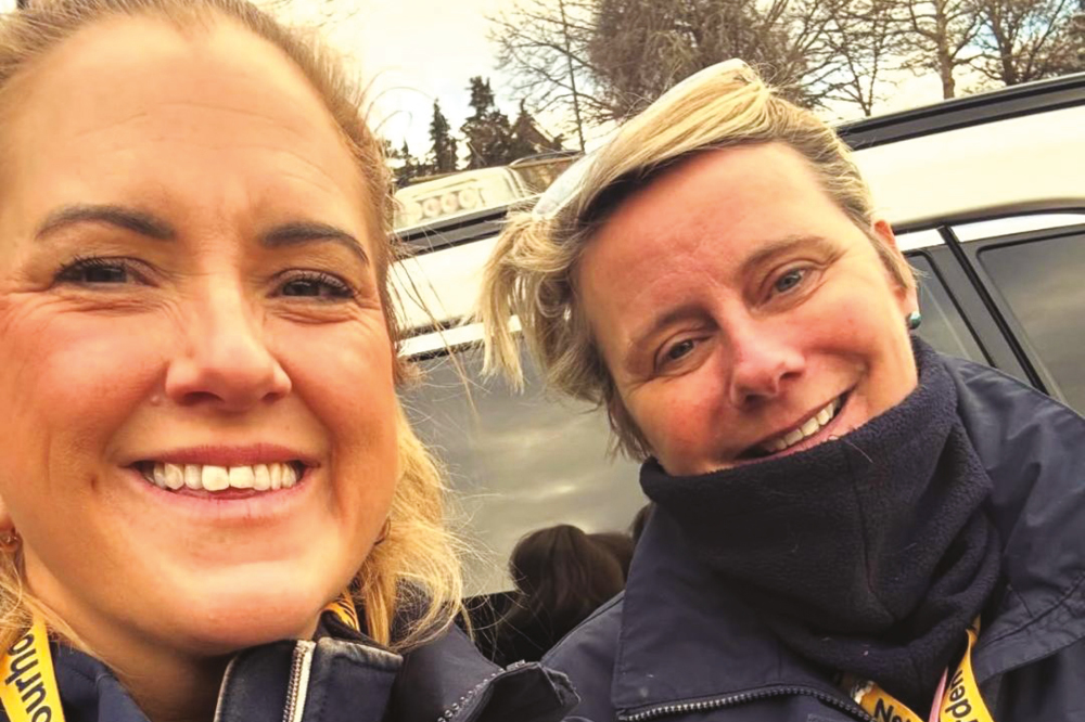 Wardens Lottie and Carol on patrol