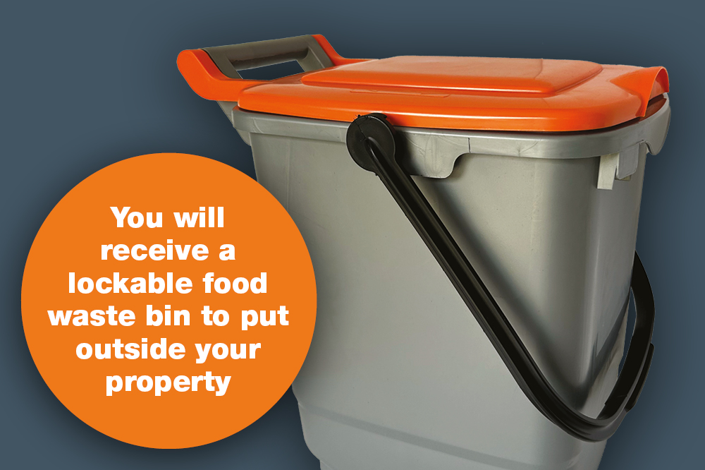 Food waste collections are coming with lockable food waste bins